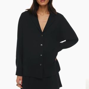 brand new WILFRED FREEFORM Shirt/Blouse/Blazer in Balck Size Small